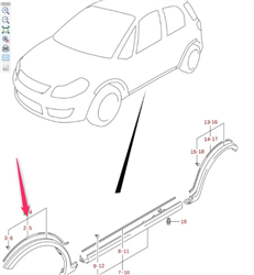 Podgląd 1 części SUZUKI 77210-80J00-5PK