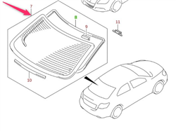 Zdjęcie 1 części SUZUKI 84570-57L20-000