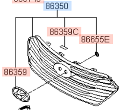 Podgląd 1 części HYUNDAI 86350B8000